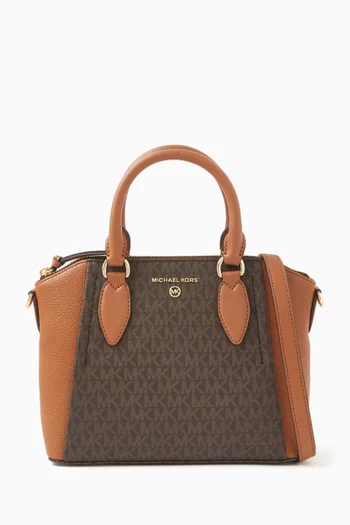 Medium Sienna Messenger Bag in Signature Coated Canvas