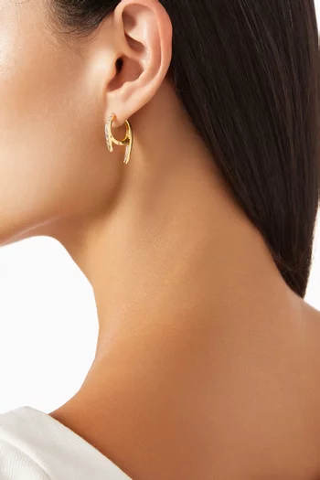 Enbrace It Earrings in 24kt Gold-plated Sterling Silver