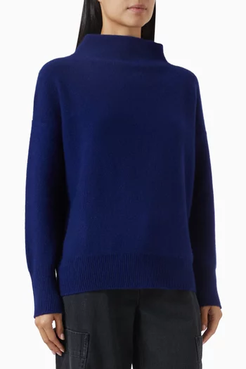 Funnel-neck Sweater in Cashmere