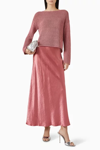 تنورة طويلة ستان