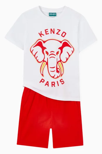 Elephant Logo T-shirt in Organic Cotton