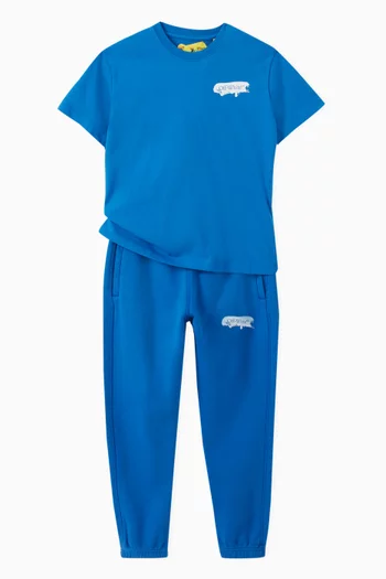 Paint Graphic Sweatpants in Cotton