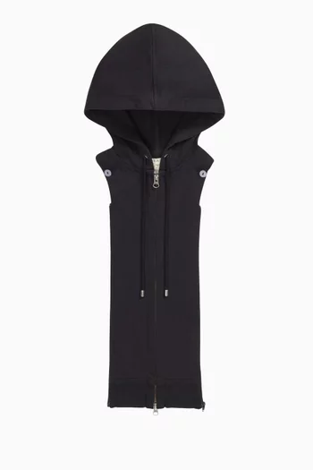 Dickey Sleeveless Hoodie in French Terry