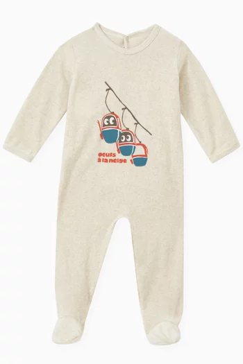 Gondola Print Pyjamas in Velour
