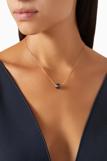 Kiku Freshwater Pearl Necklace in 18kt Yellow Gold