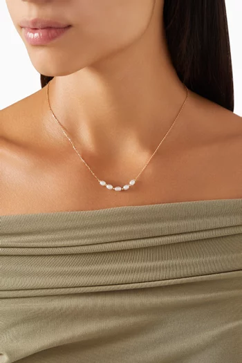 Kiku Jolie Freshwater Pearl Necklace in 18kt Yellow Gold
