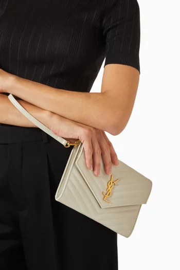 Cassandre Flap Pouch in Matelassé Leather