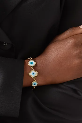High Up Bracelet in Gold-plated Brass