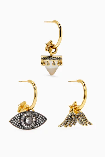 Marin Earrings in Gold-plated Brass