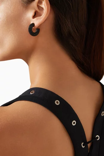 Small Cameron Crystal-embellished Hoop Earrings