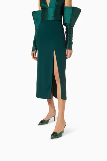Neptune 70 Embellished Mules in Satin