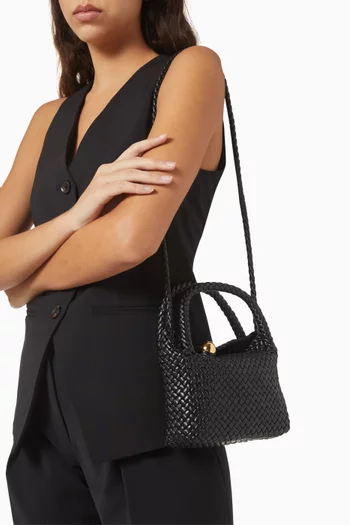 Small Tosca Crossbody Bag in Intreccio Leather