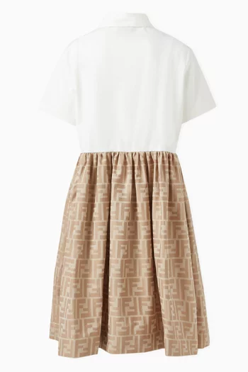 Logo Polo Dress in Poplin