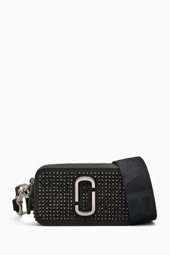 The Snapshot Crystal Crossbody Bag in Cotton-canvas