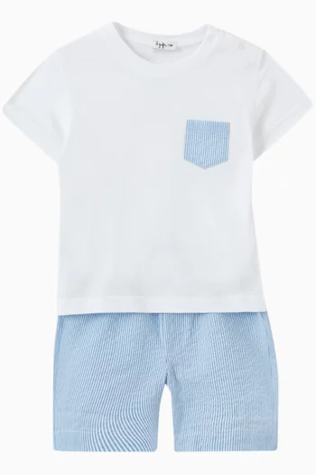 T-shirt & Shorts Set in Cotton