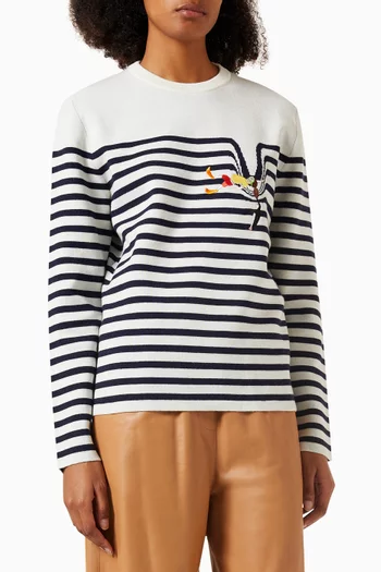 Striped Sweater in Wool