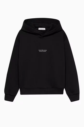 Relaxed Logo Hoodie in Terry