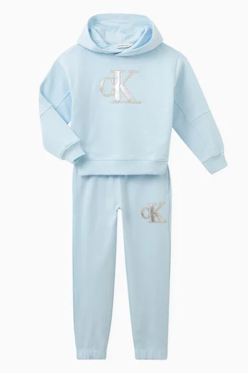 Relaxed Logo Hoodie in Cotton