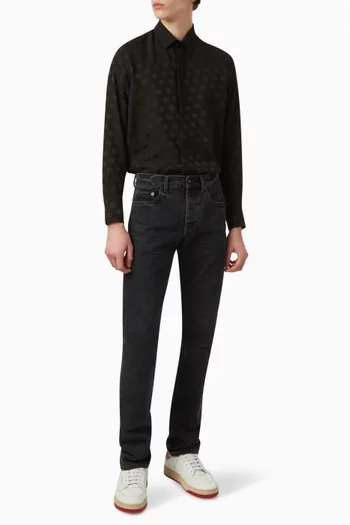 Polka Dot Shirt in Silk
