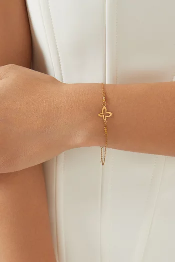 Eden Butterfly Charm Bracelet in 18kt Gold