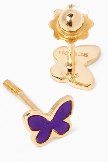 Ara Bella Butterfly Stud Earrings in 18kt Gold