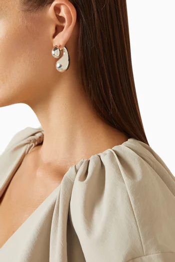 Twist Drop Earrings in Sterling Silver