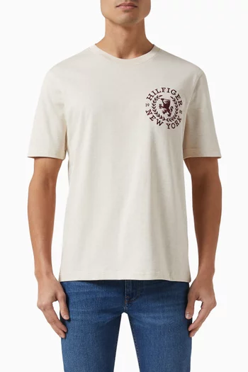 Icon Crest T-shirt in Cotton Jersey