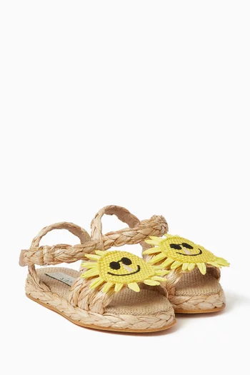 Sun Sandals in Synthetic Material