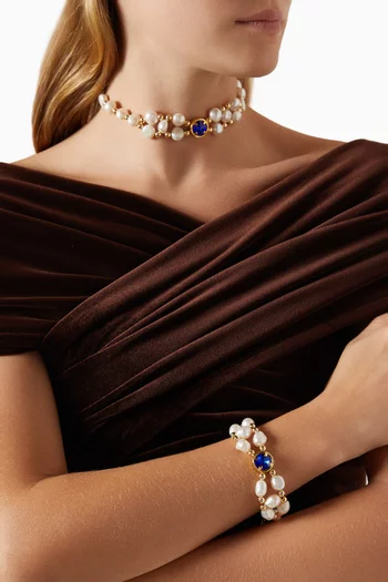 Virginie Choker in 24kt Gold-plated Brass