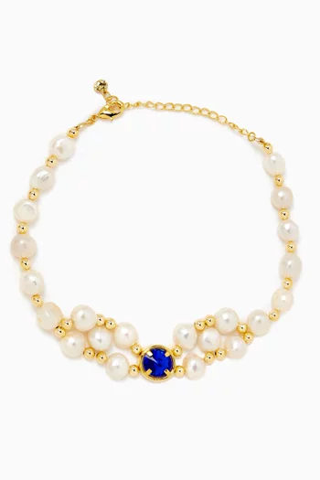 Virginie Choker in 24kt Gold-plated Brass