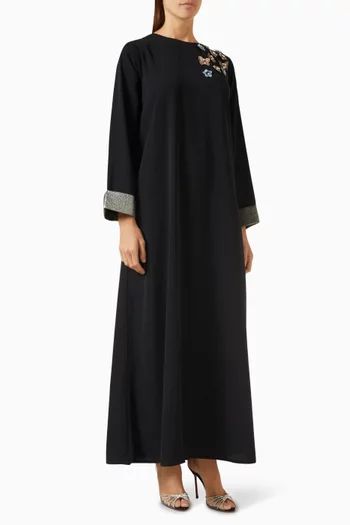 Yasmin Floral-embellished Kaftan