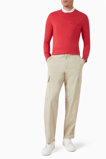 Digital Desert Logo Sweater in Cotton-blend