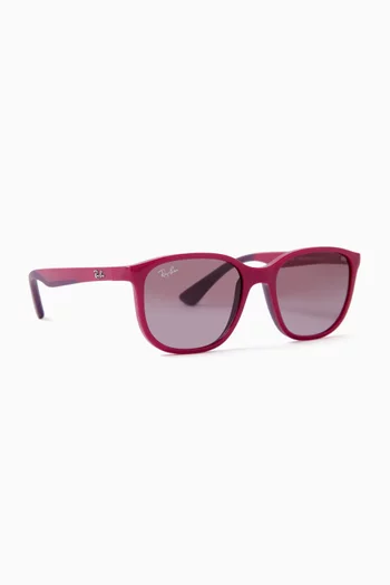 Kids Injected Square Sunglasses