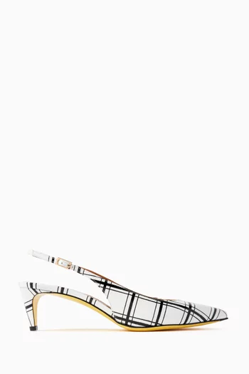 Rhythm Check Slingback Mules in Leather
