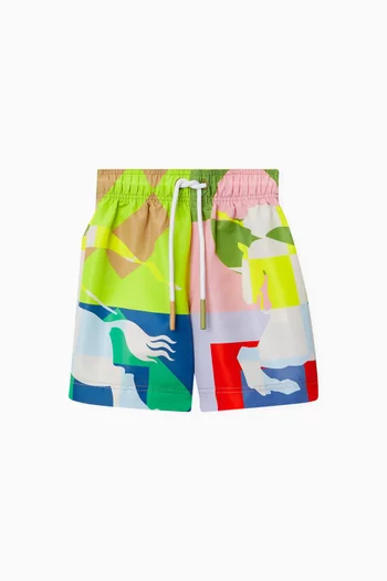 EKD Print Swim Shorts in Nylon