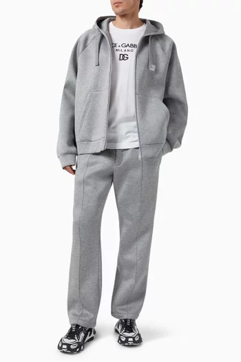 Zip-up Hoodie in Viscose
