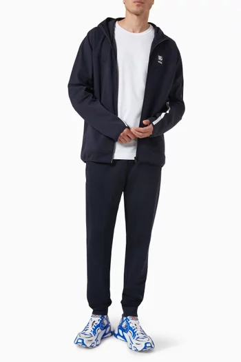 Zip-up Hoodie in Cotton Jersey