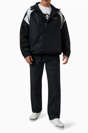 Logo-print Jacket in Technical Fabric