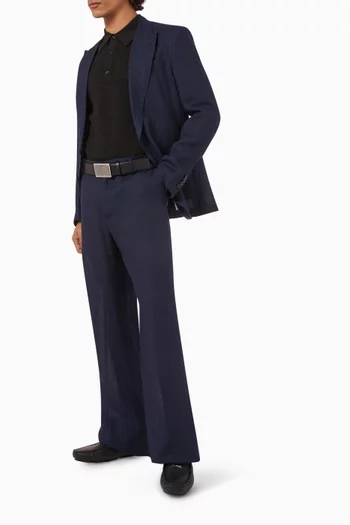 Wide-leg Trousers in Linen