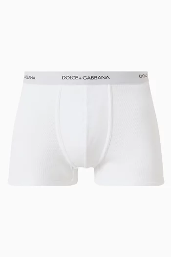 Fine-rib Regular Boxers in Cotton
