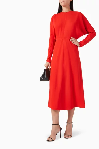 Dolman Midi Dress in Cady