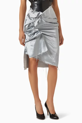 Midi Skirt in Silk-blend