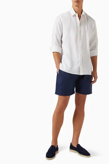 Capri Shorts in Linen