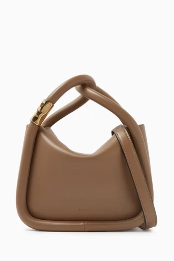 Small Wonton 20 Top Handle Bag in Calfskin Leather