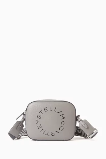 Small Perforation Camera Bag in Eco Grained Leather