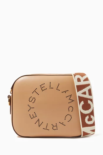 Small Perforation Camera Bag in Eco Alter Leather