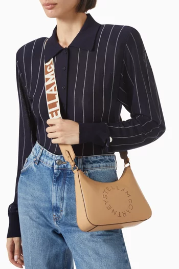 Small Logo Shoulder Bag in Eco Alter Nappa