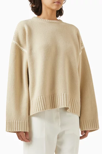 Oversized Sweater in Cashmere-knit