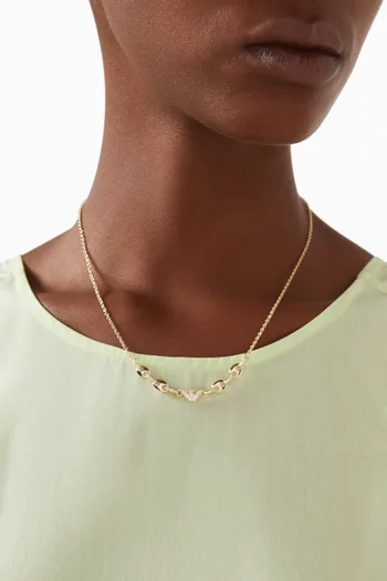 Sentimental Logo Necklace in Brass