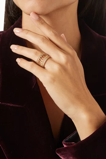 Baalbeck Embrace Diamond Ring in 18kt Rose Gold